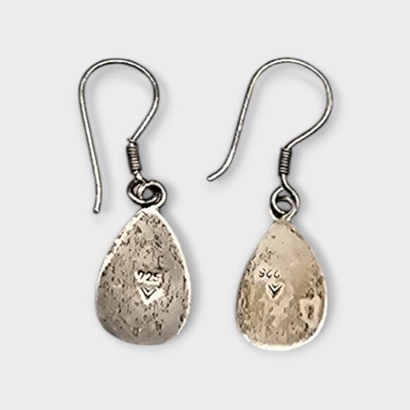 Silpada Black Onyx Sterling Silver 925 Teardrop Dangle Earrings - Picture 4 of 6